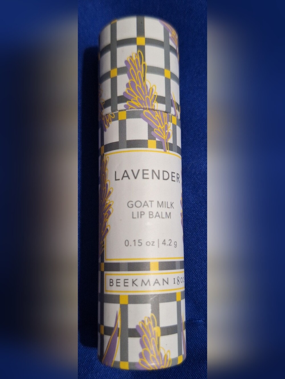 Beekman 1802 Lavender Goat Milk Lip Balm - Lavender, Yellow, Gray